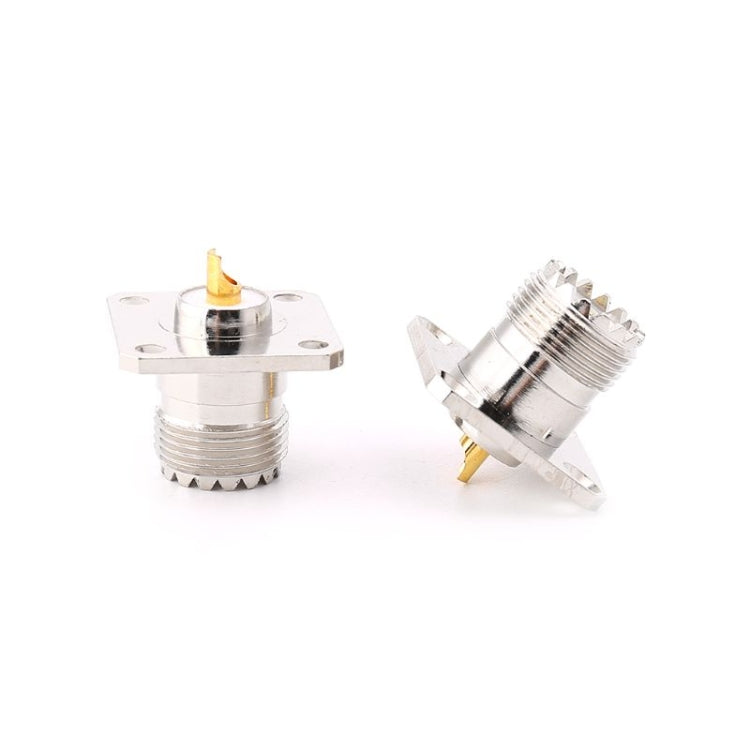 5 PCS UHF SO239 Female Flange Panel Chassis Cover Mount Adapter 5 PCS UHF SO239 Female Flange Panel Chassis Cover Mount Adapter